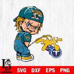 Jacksonville Jaguars Chucky Piss On Tennessee Titans Svg Eps Dxf Png File, Digital Download, Instant Download