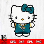 Jacksonville Jaguars Cute Hello Kitty Football 6 Svg Eps Dxf Png File, NFL svg, Digital Download, Instant Download