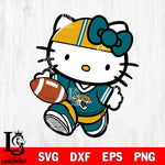 Jacksonville Jaguars Cute Hello Kitty Football 9 Svg Eps Dxf Png File, NFL svg, Digital Download, Instant Download