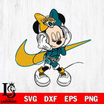 Jacksonville Jaguars Cute Minnie Mouse Dancing Svg Eps Dxf Png File, Digital Download, Instant Download