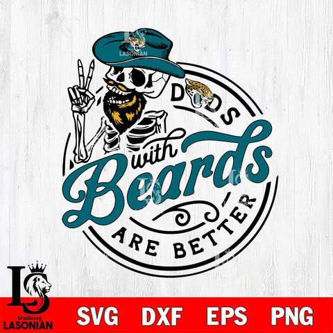 Jacksonville Jaguars Dad With Beard Are Better Svg Eps Dxf Png File, Digital Download, Instant Download