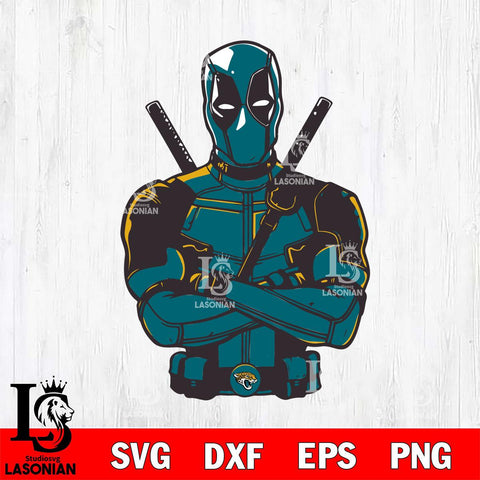 Jacksonville Jaguars Deadpool Svg Eps Dxf Png File, Digital Download, Instant Download