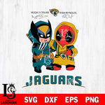 Jacksonville Jaguars Deadpool X Wolverine Funny Svg Eps Dxf Png File, Digital Download, Instant Download