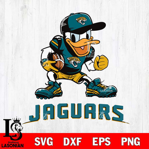 Jacksonville Jaguars Donal Duck Disney, Svg Eps Dxf Png File, Digital Download