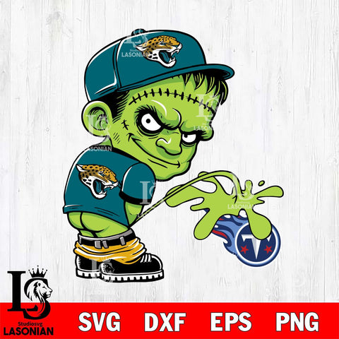 Jacksonville Jaguars Frankenstein Piss On Tennessee Titans Svg Eps Dxf Png File, Digital Download, Instant Download