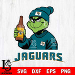 Jacksonville Jaguars Grinch Drinking Beer Christmas Svg Eps Dxf Png File,Cricut svg files, Digital Download, Instant Download