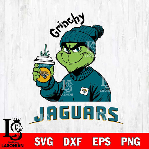 Jacksonville Jaguars Grinchy Bougie Christmas Svg Eps Dxf Png File,Cricut svg files, Digital Download, Instant Download