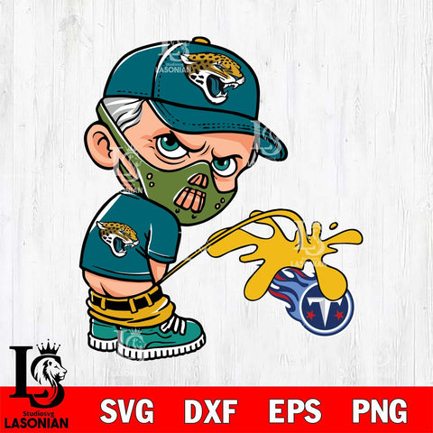 Jacksonville Jaguars Hannibal Lecter Piss On Tennessee Titans Svg Eps Dxf Png File, Digital Download, Instant Download