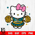 Jacksonville Jaguars Hello Kitty Cheerleader 10 Svg Eps Dxf Png File, Digital Download, Instant Download