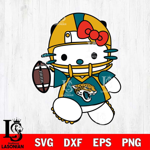 Jacksonville Jaguars Hello Kitty sport 11 Svg Eps Dxf Png File, Digital Download, Instant Download