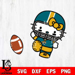 Jacksonville Jaguars Hello Kitty sport 12 Svg Eps Dxf Png File, Digital Download, Instant Download