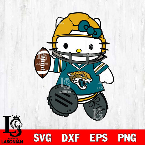 Jacksonville Jaguars Hello Kitty sport Svg Eps Dxf Png File, Digital Download, Instant Download