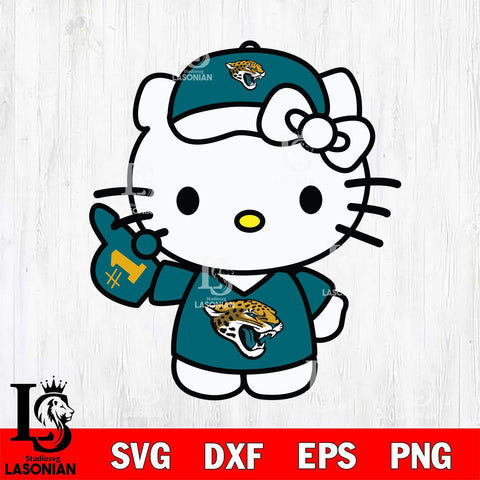 Jacksonville Jaguars Hello Kitty sport 5 Svg Eps Dxf Png File, Digital Download, Instant Download