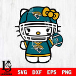 Jacksonville Jaguars Hello Kitty sport 6 Svg Eps Dxf Png File, Digital Download, Instant Download