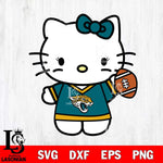 Jacksonville Jaguars Hello Kitty sport 7 Svg Eps Dxf Png File, Digital Download, Instant Download