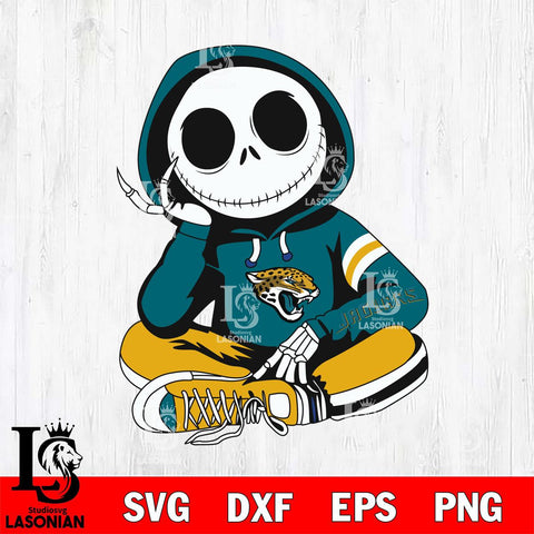 Jacksonville Jaguars Jack Skellington halloween Svg Eps Dxf Png File, Digital Download, Instant Download