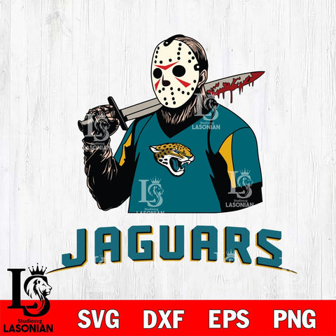 Jacksonville Jaguars Jason Voorhees 11 Svg Eps Dxf Png File, Digital Download