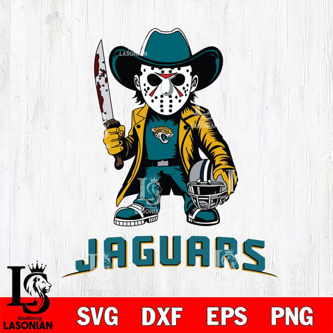 Jacksonville Jaguars Jason Voorhees 3 Svg Eps Dxf Png File, Digital Download