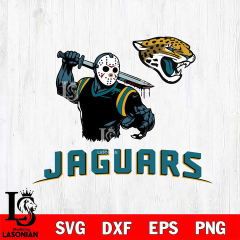 Jacksonville Jaguars Jason Voorhees 5 Svg Eps Dxf Png File, Digital Download