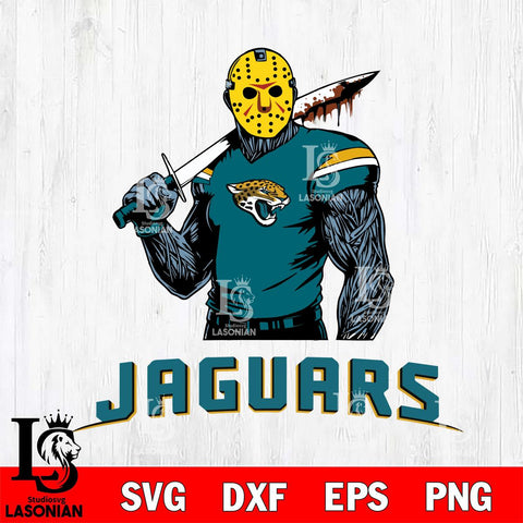 Jacksonville Jaguars Jason Voorhees 7 Svg Eps Dxf Png File, Digital Download