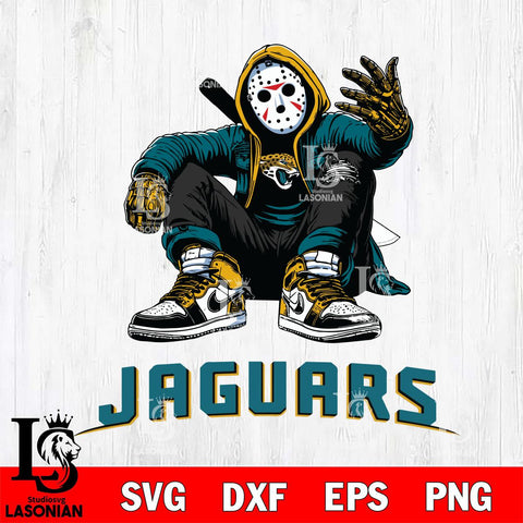 Jacksonville Jaguars Jason Voorhees Halloween SVG Svg Eps Dxf Png File, Digital Download, Instant Download