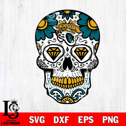 Jacksonville Jaguars Mexico Skull SVG 2