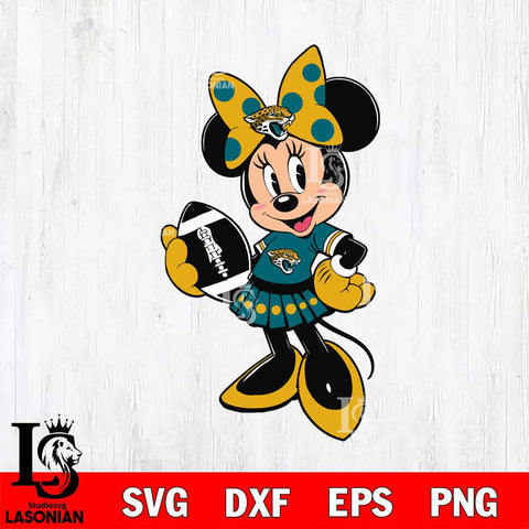 Jacksonville Jaguars Minnie Mouse Svg Eps Dxf Png File, Digital Download, Instant Download