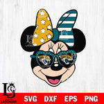 Jacksonville Jaguars Minnie Mouse Love Svg Eps Dxf Png File, Digital Download, Instant Download