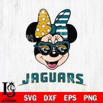 Jacksonville Jaguars Minnie Mouse Love 2, Svg Eps Dxf Png File, Digital Download