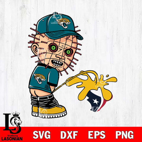 Jacksonville Jaguars Pinhead Piss On Houston Texans Svg Eps Dxf Png File, Digital Download, Instant Download