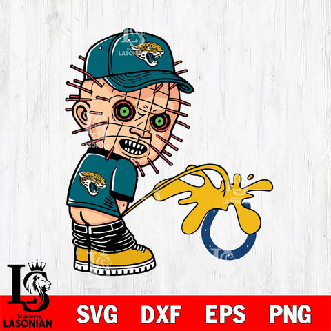 Jacksonville Jaguars Pinhead Piss On Indianapolis Colts Svg Eps Dxf Png File, Digital Download, Instant Download