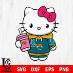 Jacksonville Jaguars Pretty Hello Kitty Svg Eps Dxf Png File, Digital Download, Instant Download