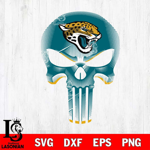 Jacksonville Jaguars Punisher Skull SVG