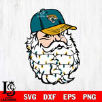 Jacksonville Jaguars Santa Claus Face Svg Eps Dxf Png File,NFL Svg Files,Digital Download,Sublimation,Instant Download