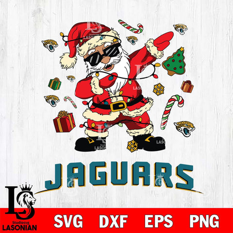 Jacksonville Jaguars Santa Claus Football Svg Eps Dxf Png File,NFL Svg Files,Digital Download,Sublimation,Instant Download