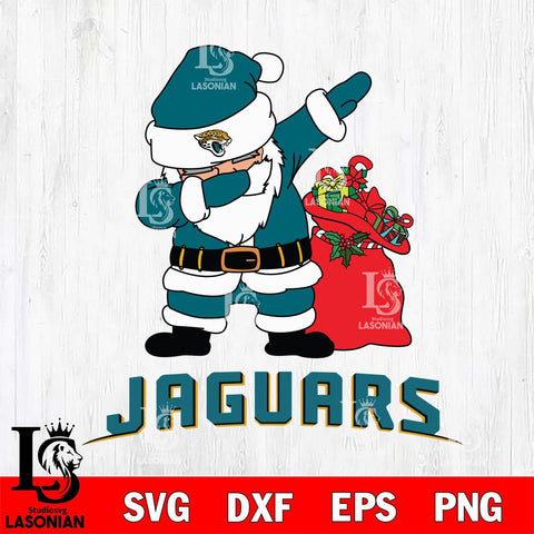 Jacksonville Jaguars Santa Dabbing Christmas Svg Eps Dxf Png File,NFL Svg Files,Digital Download,Sublimation,Instant Download