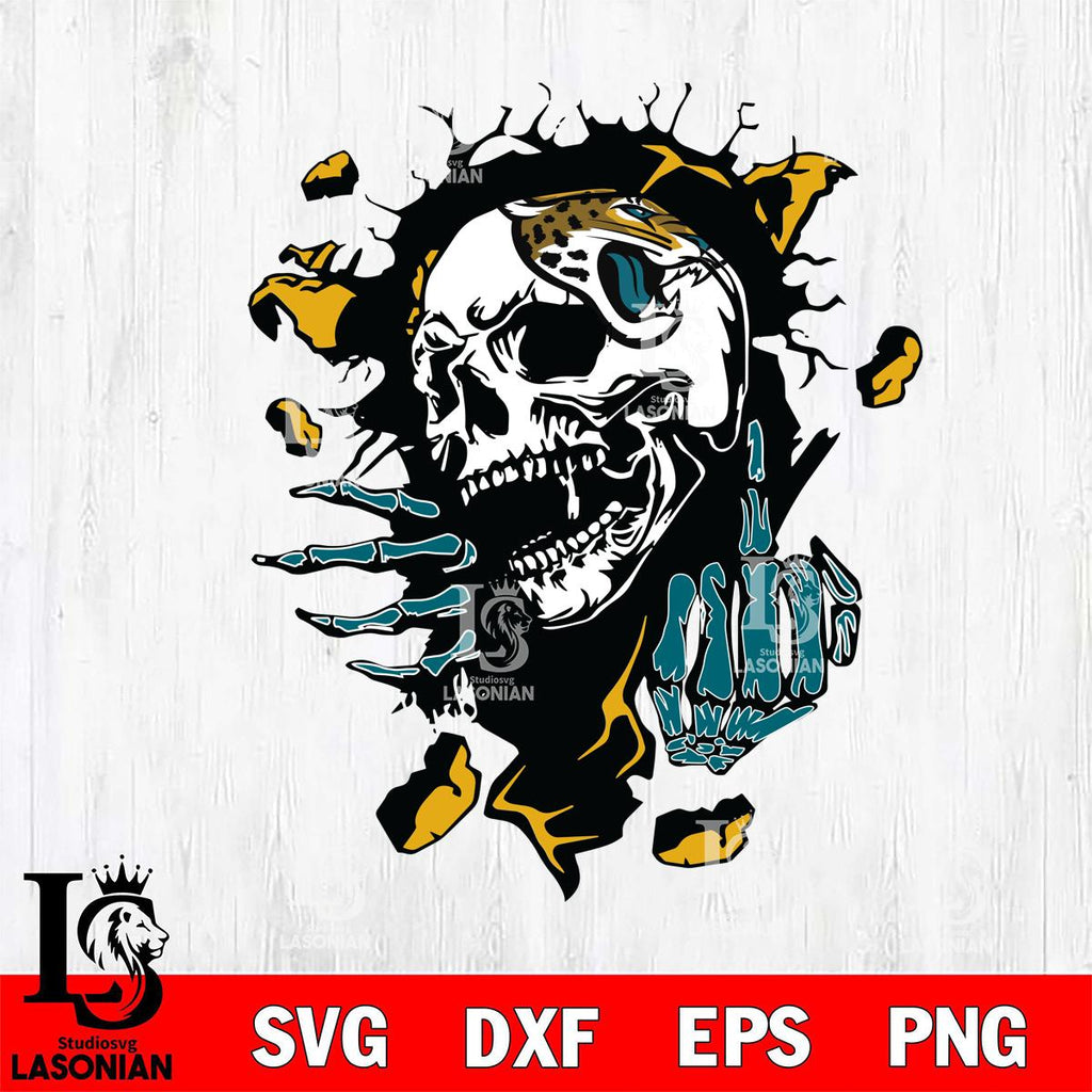 Jacksonville Jaguars Savage Skull Svg Lasoniansvg