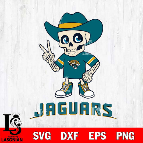 Jacksonville Jaguars Skeleton Football 2 Svg Eps Dxf Png File, Digital Download