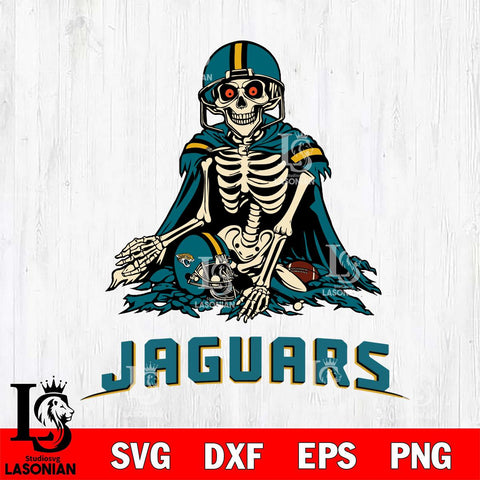 Jacksonville Jaguars Skeleton Football 3 Svg Eps Dxf Png File, Digital Download