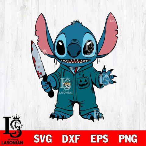 Jacksonville Jaguars Stitch Horror Football Svg Eps Dxf Png File, NFL svg, Digital Download, Instant Download