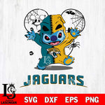 Jacksonville Jaguars Stitch Horror Halloween 2 Svg Eps Dxf Png File, Digital Download, Instant Download