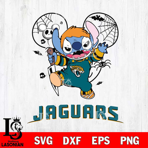 Jacksonville Jaguars Stitch Michael Halloween Svg Eps Dxf Png File, Digital Download, Instant Download