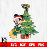 Jacksonville Jaguars mickey christmas 12 Svg Eps Dxf Png File, Digital Download, Instant Download