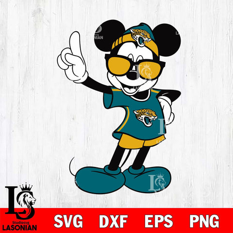 Jacksonville Jaguars mickey christmas 5 Svg Eps Dxf Png File, Digital Download, Instant Download