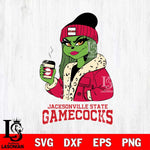 Jacksonville State Gamecocks Girls Grinch Bougie Svg Eps Dxf Png File, Digital Download, Instant Download