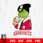 Jacksonville State Gamecocks Grinch Bougie Football Svg Eps Dxf Png File, Digital Download, Instant Download