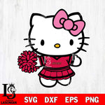 Jacksonville State Gamecocks Hello Kitty Cheerleader 8 Svg Eps Dxf Png File, Digital Download, Instant Download