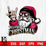 Jacksonville State Gamecocks Rock Santa Claus Football Svg dxf eps png pdf file,NCAA svg,Digital Download,Cricut file