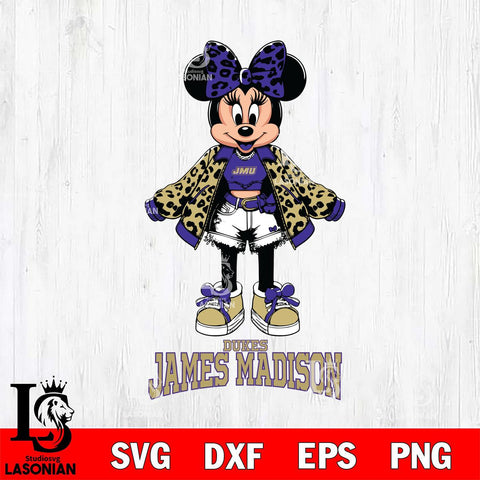 James Madison Dukes Style Minnie Disney Svg Eps Dxf Png File, Digital Download, Instant Download