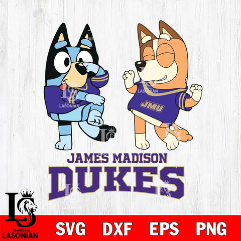 James Madison Dukes Bluey Chilli Sport Svg Eps Dxf Png File, Digital Download, Instant Download